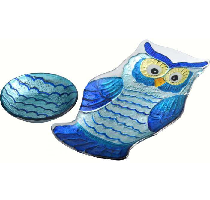 Owl Chip & Dip 2-Piece Platter Set 13