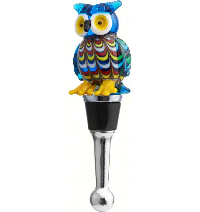 Glass Bottle Stopper Venetian Owl