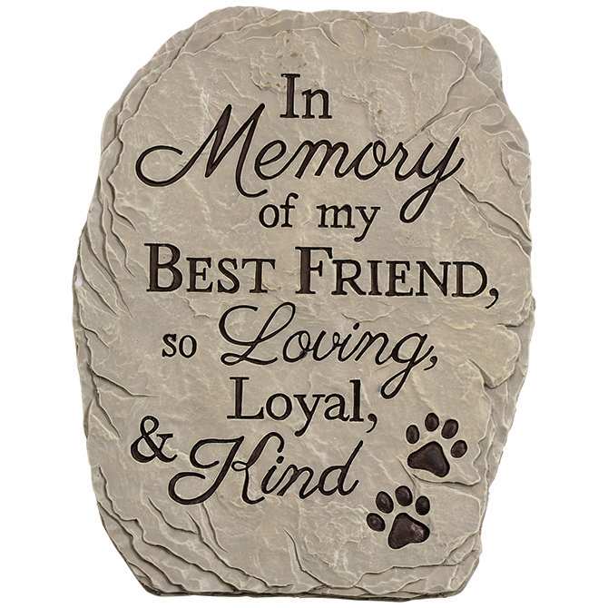 Garden Stone Loyal and Kind Pet