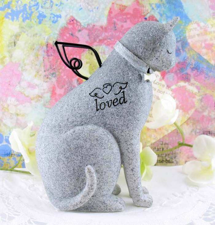 Faith Angel Sitting Cat Figurine