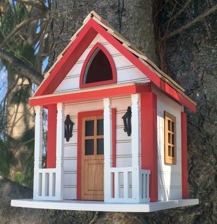 Country Charm Cottage Birdhouse