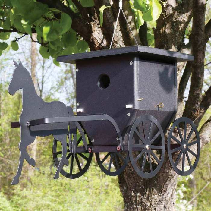 Amish Recycled Poly Buggy Wren House