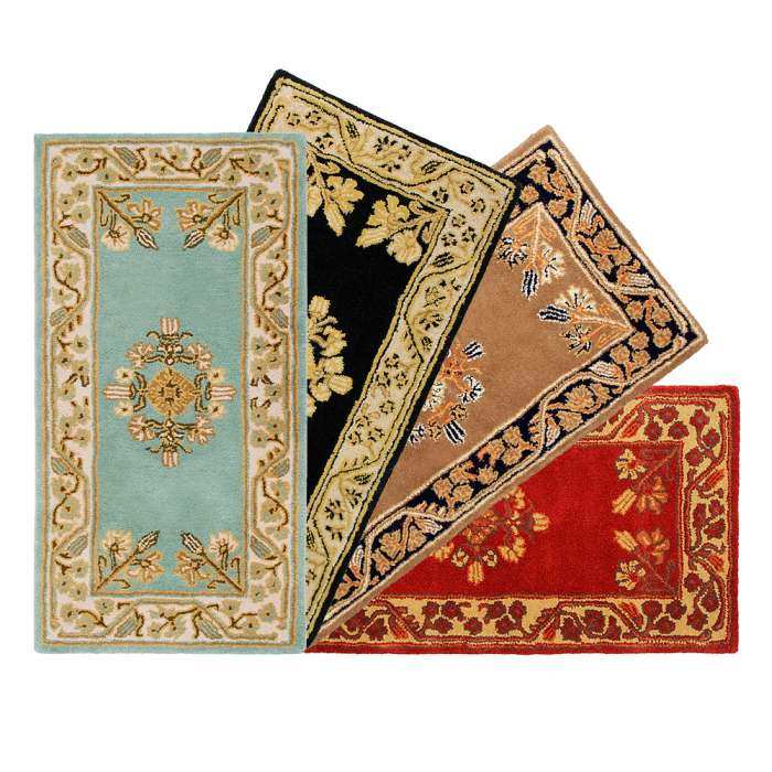 Achla Jardin Rectangular Hearth Rugs Quality Crafted 100 Virgin Achla Jardin Rectangular Hearth Rugs
