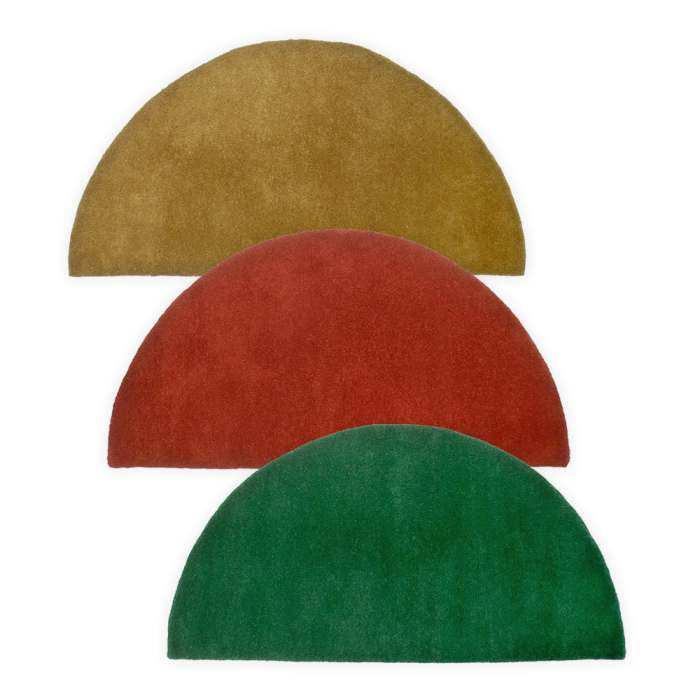 Achla Solid Color Half Round Hearth Rugs