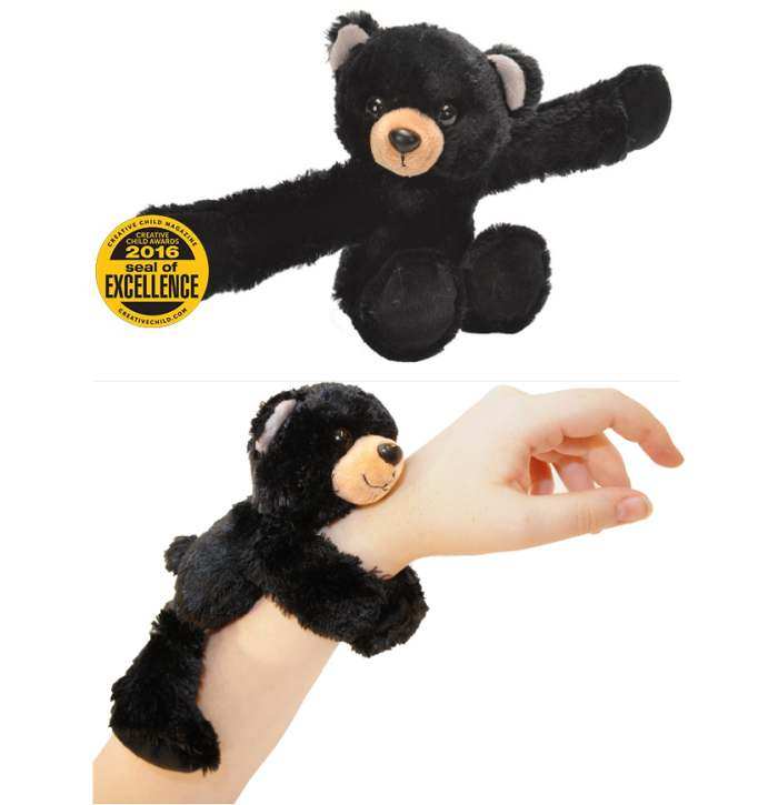 Huggers Black Bear Stuffed Animal 8