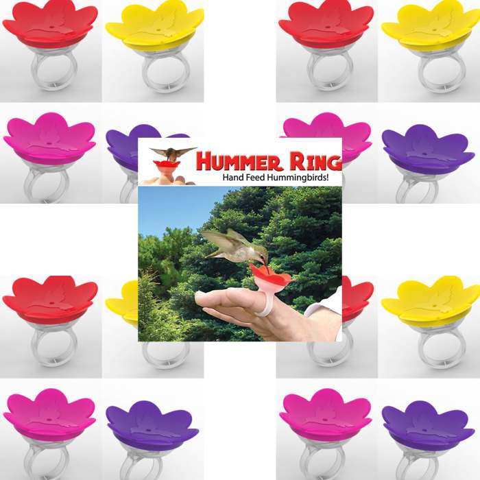 Hummer Ring™ Hand Hummingbird Feeder Party 16/Pack