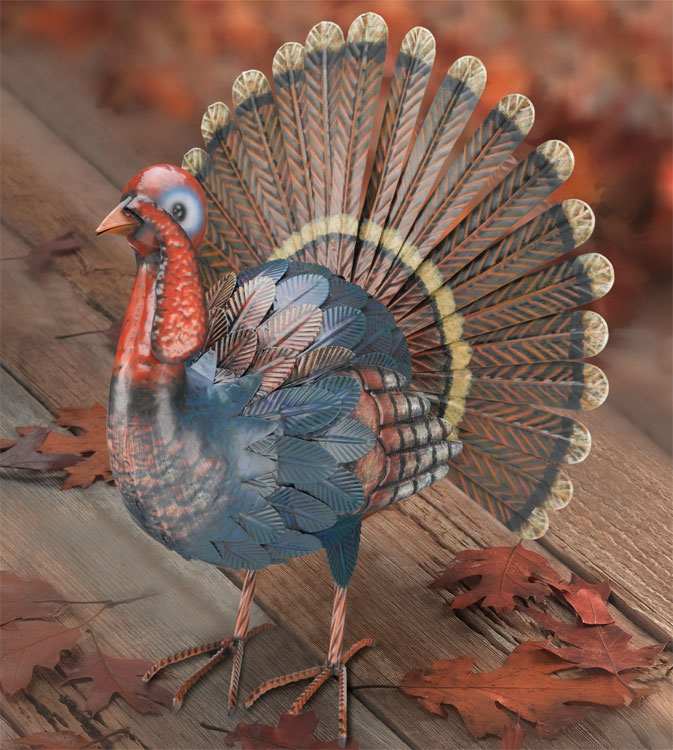 Turkey 3-D Decor Sculpture 17 Inch