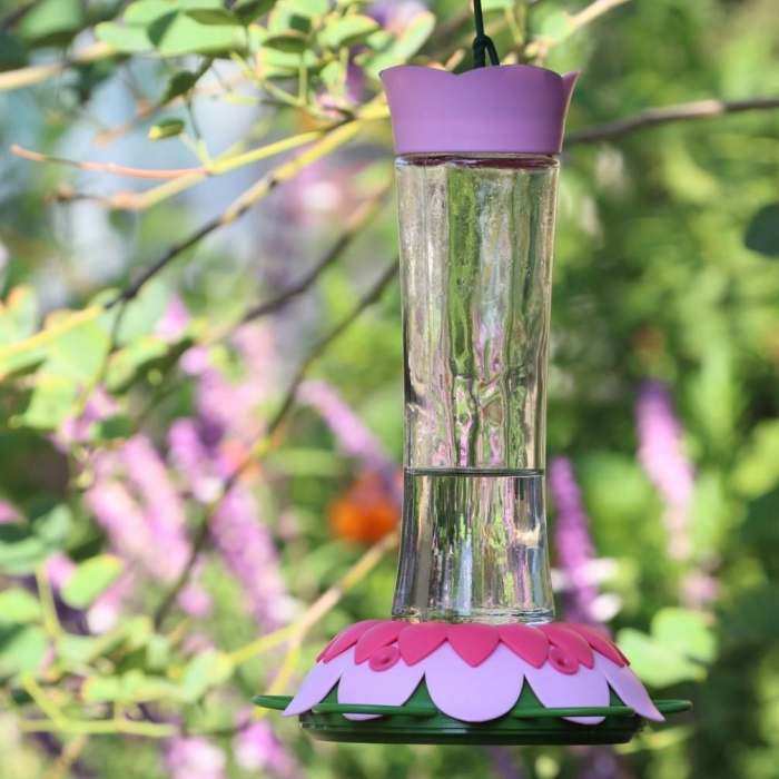 So Real Gravity Hummingbird Feeder Pink