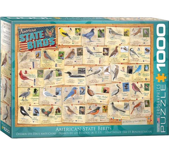 State Birds 1000 Piece Jigsaw Puzzle