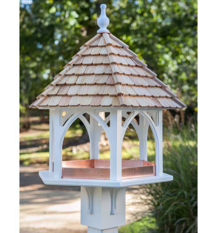 Charleston Bird House Verdigris Copper Roof Decorative And