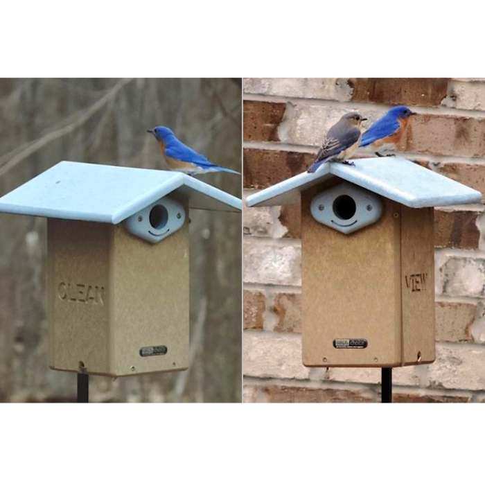Ultimate Recycled Bluebird House Package w/Pole