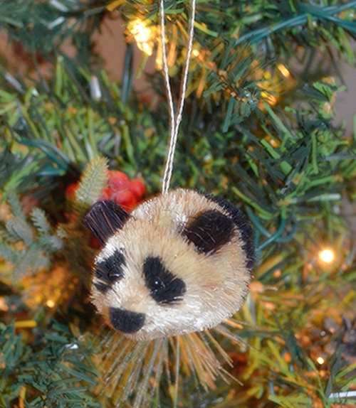 Brushart Bristle Brush Bauble Ornament Panda