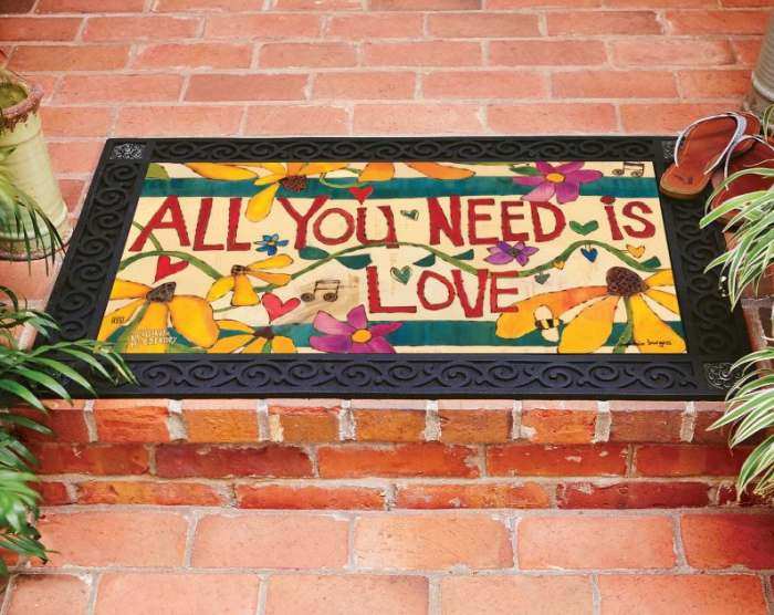 All You Need Is Love MatMate Doormat