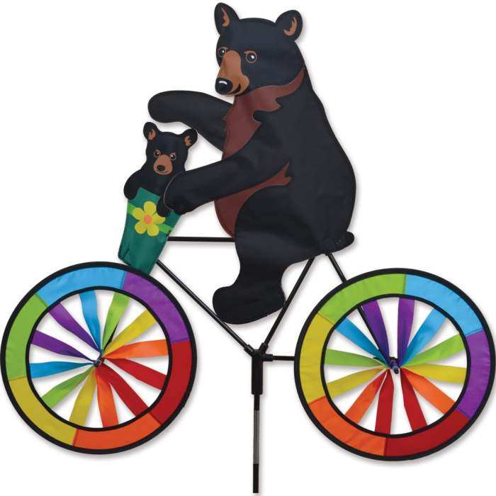 Black Bear Bicycle Garden Spinner Large