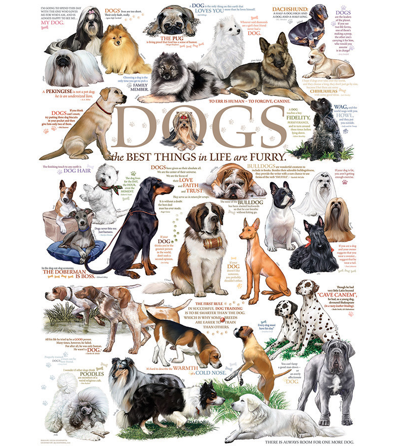 Dog Quotes 1000 Piece Jigsaw Puzzle