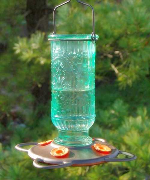 Vintage Oriole Feeder 20 Oz Decorative Glass Bottle Oriole