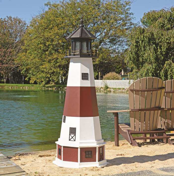 5 Ft Deluxe Lighthouses *Replicated USA Lighthouses* 17 MODELS-Amish Made in USA 