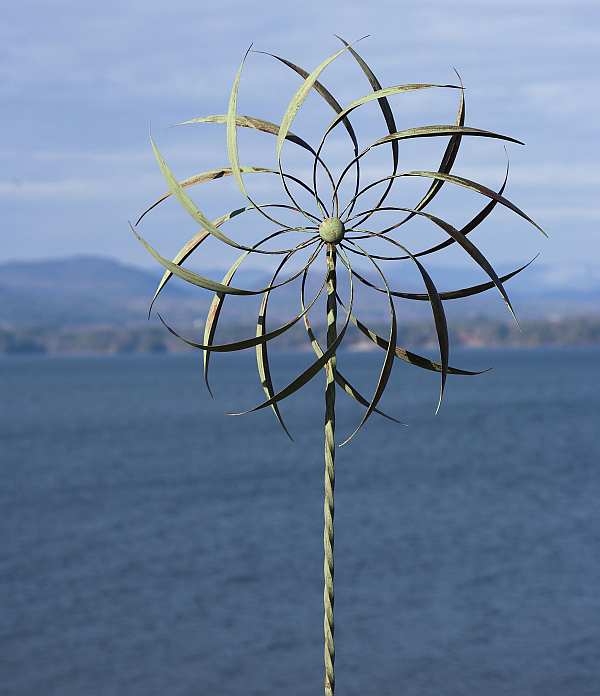 Pinwheel Large Wind Spinner with Twisted Stake