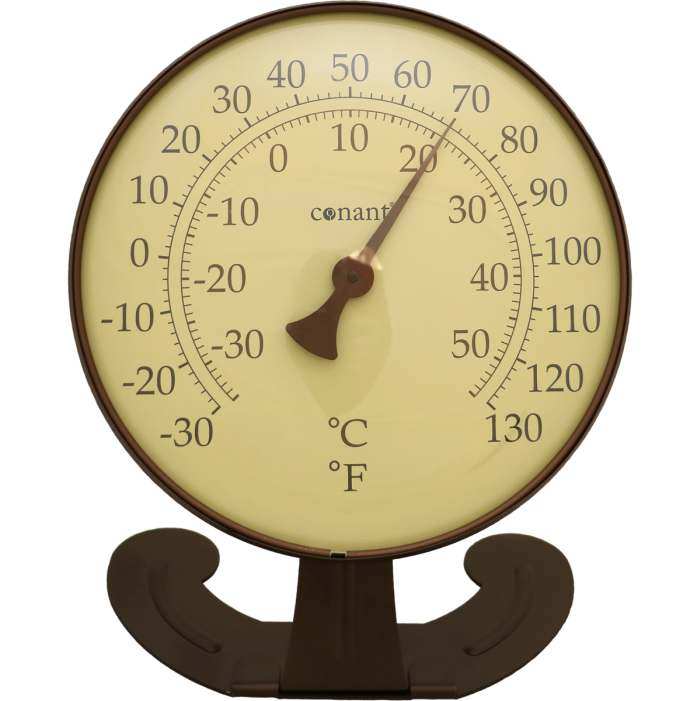Conant Decor Convertible Large 10 Inch Dial Thermometer Classic