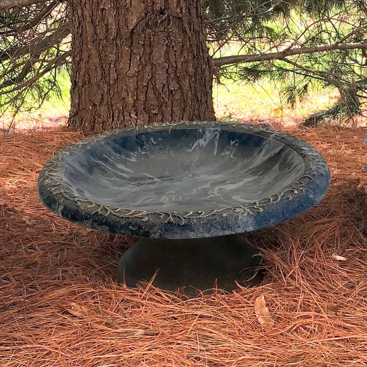 Tierra Fiber Clay Bird Bowl w/Small Base Sand