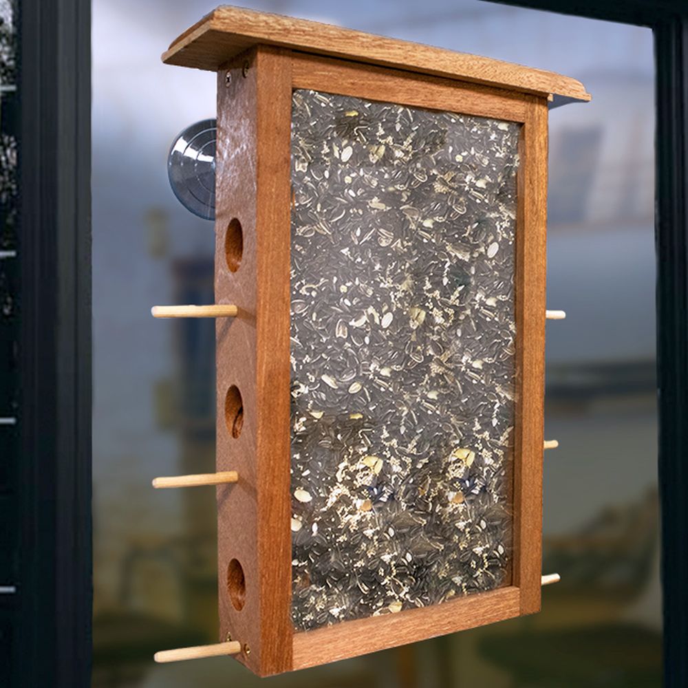 Conservation See-Through Window Bird Feeder