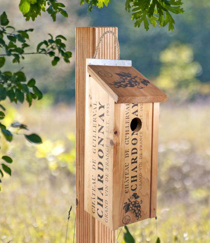 Novelty Wine Crate Bluebird House