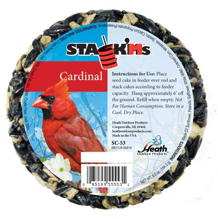 Stack'm Seed Cake Cardinal 6/Pack