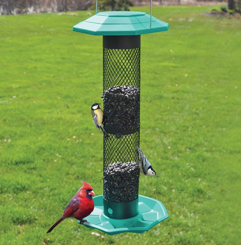 Funnel Flip-Top Mesh Sunflower Feeder