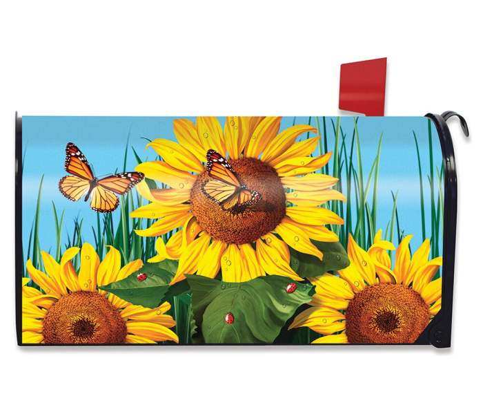 Briarwood Sunflower Field Mailbox Cover