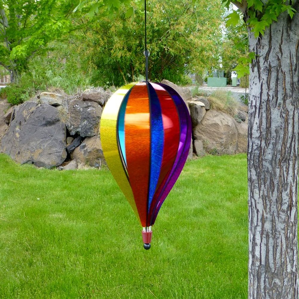 Jumbo Rainbow Glitter 8 Panel Hot Air Balloon