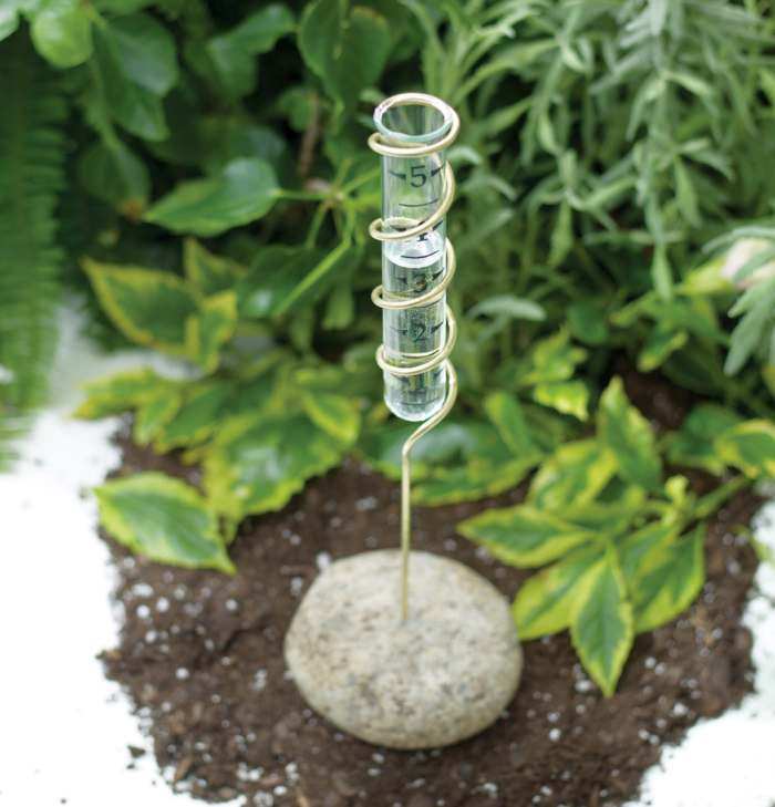 Brass Spiral Rain Gauge