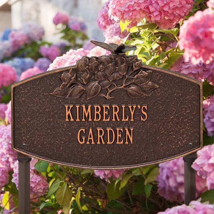 Personalized Garden Plaque Butterfly Blossom