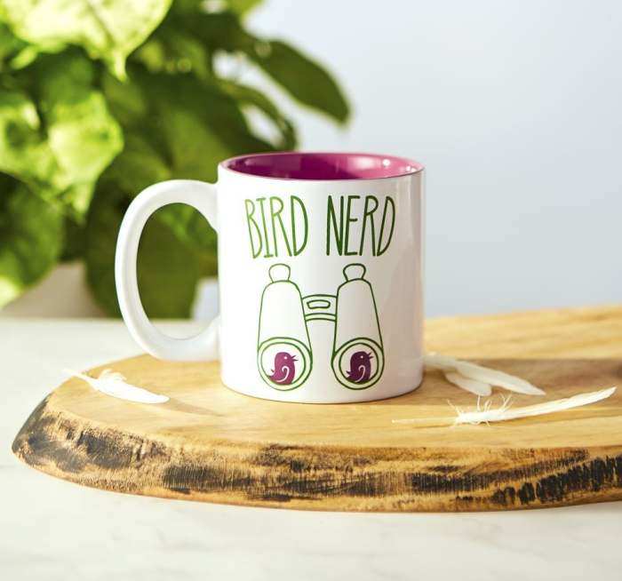 Bird Nerd Ceramic Coffee Mug Set of 2