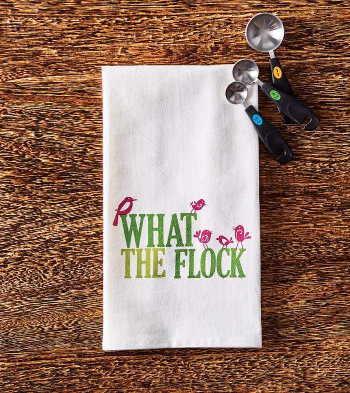 Flour Sack Towel What the Flock 2/Pack