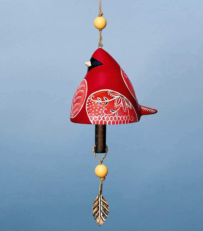 Bird Song Ceramic Bell Cardinal