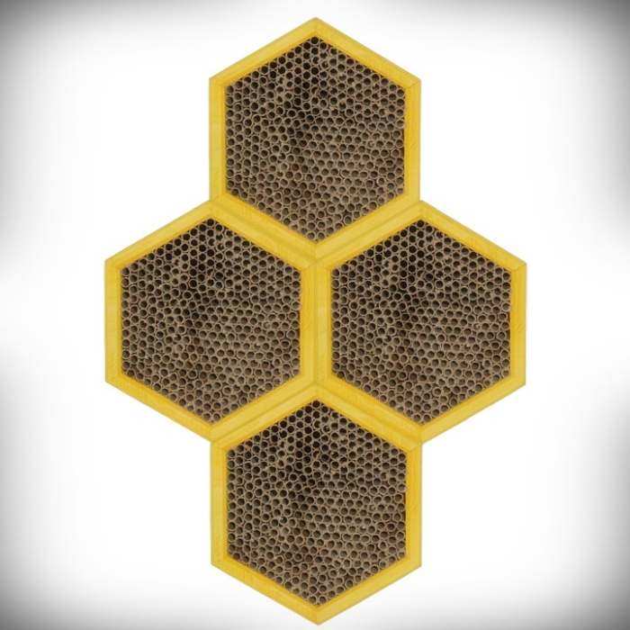 Honeycomb Modular Mason Bee House Set of 4