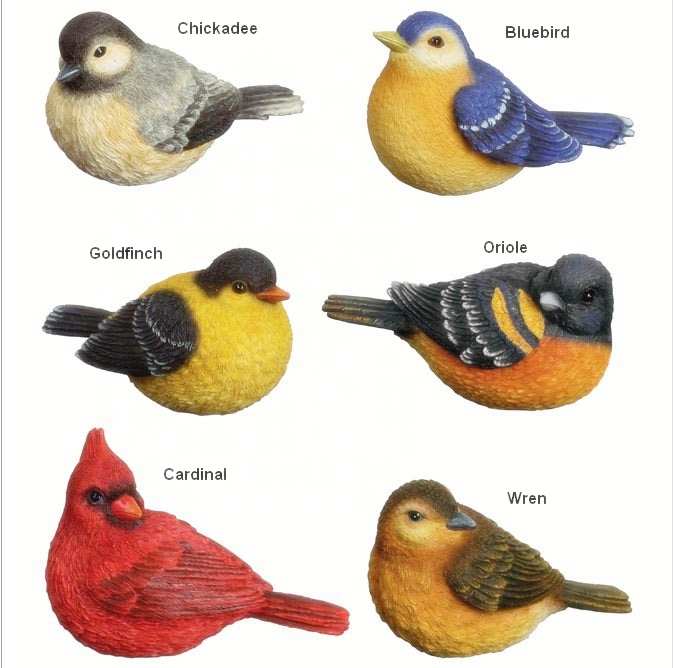 Songbird Classic Mini Bird Figurines Set of 6