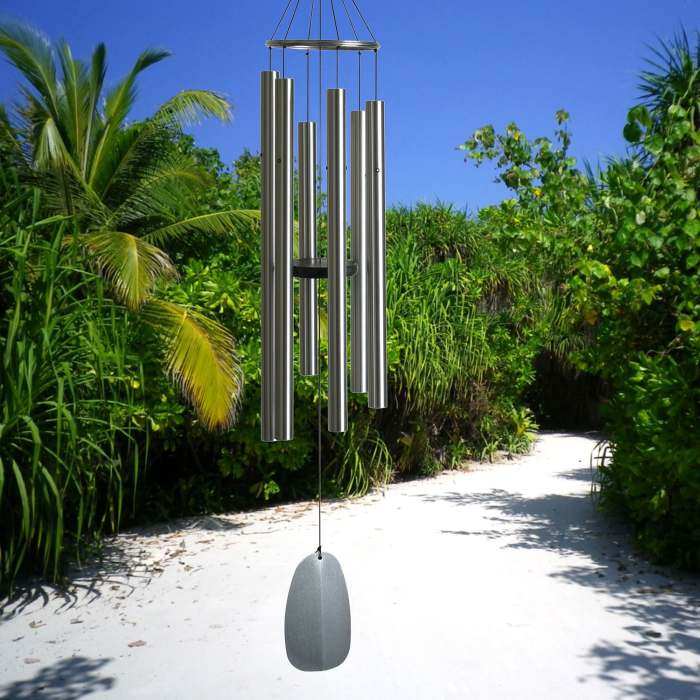 Woodstock Bells of Paradise Windchime Silver