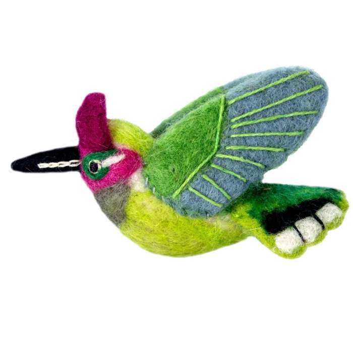 Wild Woolies Ornament Anna's Hummingbird