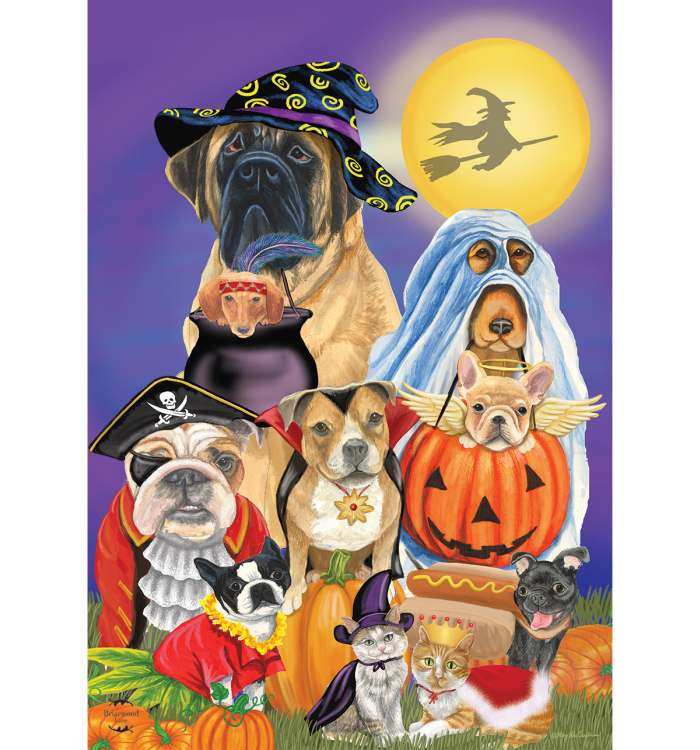 Briarwood Trick or Treat Dogs & Cats House Flag