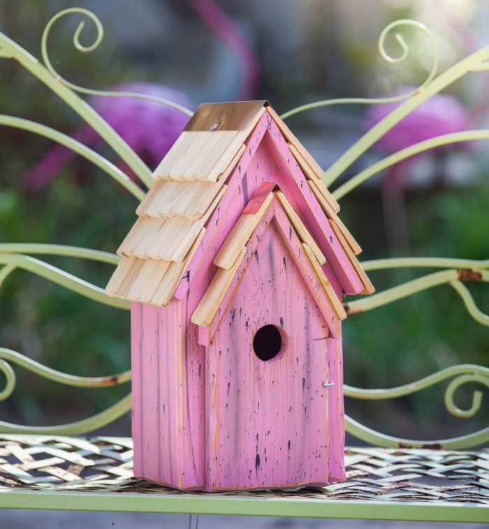 Bluebird Brights Bird House Pink