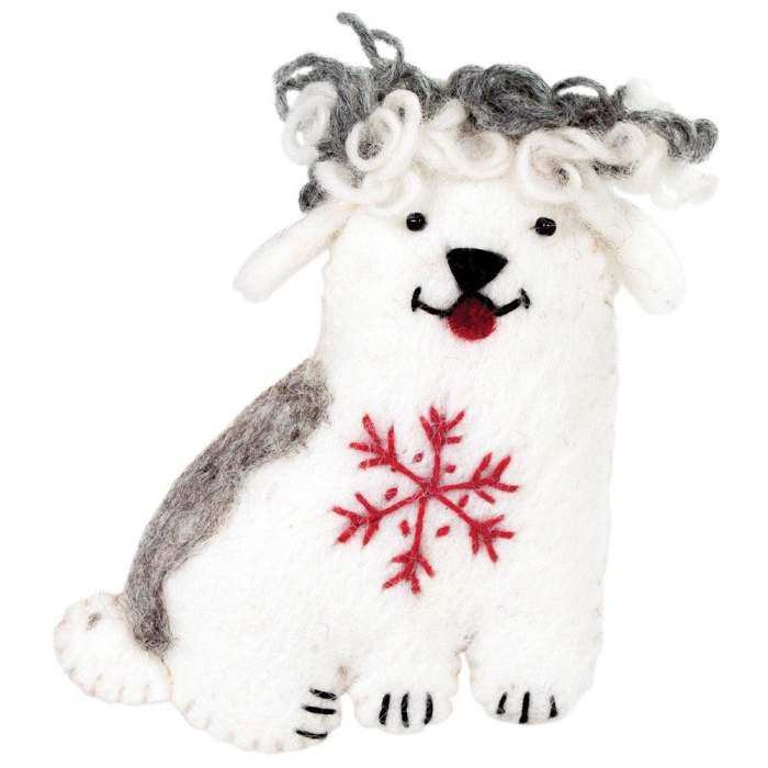 Wild Woolies Ornament Snowflake Shep