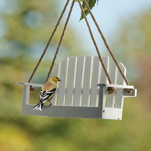 Rustic Farmhouse Platform Swing Feeder