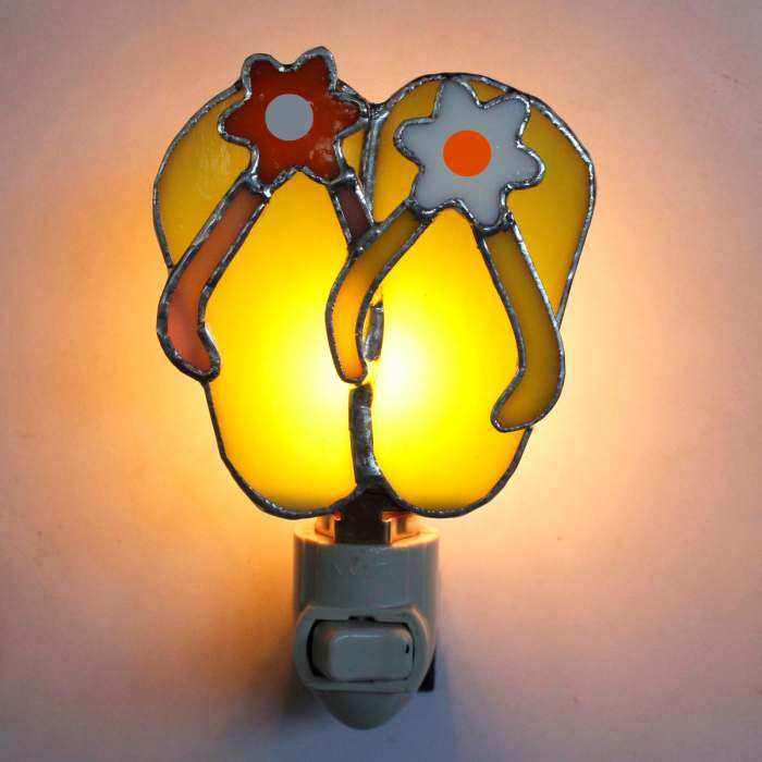 Stained Glass Nightlight Flip Flops