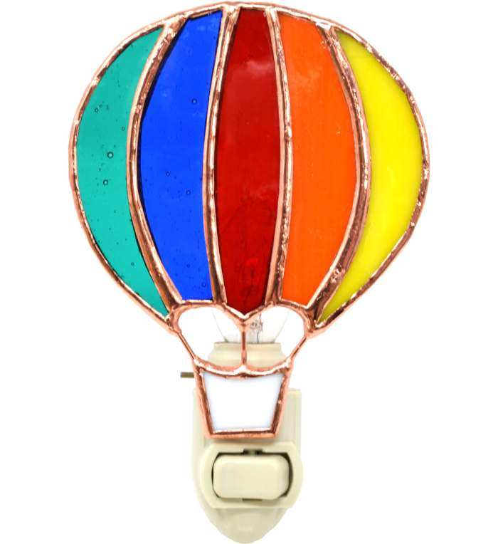 Stained Glass Nightlight Hot Air Balloon