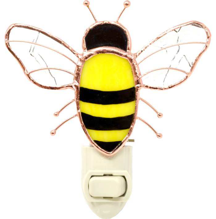 Stained Glass Nightlight Bee
