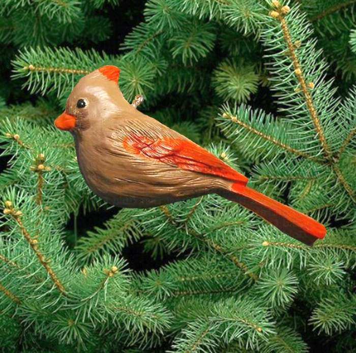 Audubon Songbird Ornament Lady Cardinal
