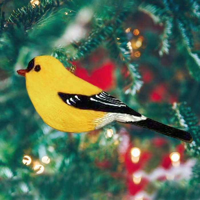 Audubon Songbird Ornament Goldfinch