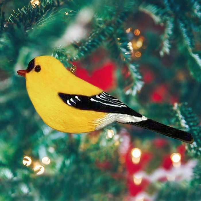 Audubon Songbird Ornament Goldfinch