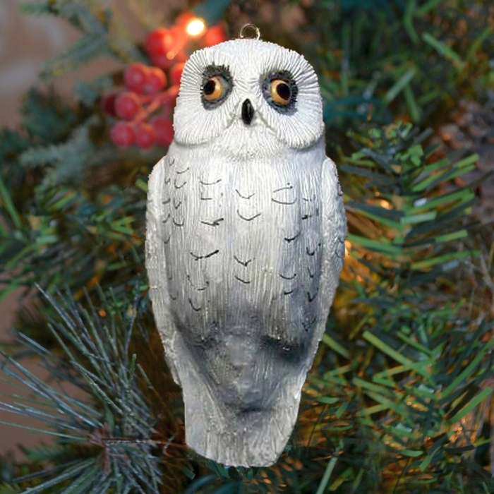 Audubon Songbird Ornament Snowy Owl